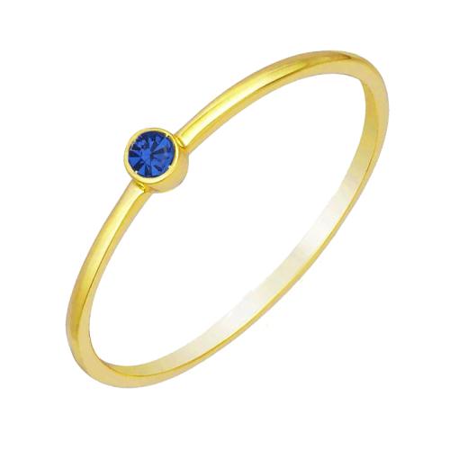 JT Χειροποίητο ασημένιο χρυσο δαχτυλίδι μονόπετρο με ζιργκόν Μοβ Λιλά